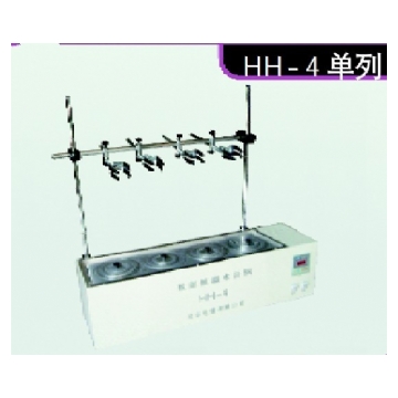 常州國華數顯恒溫循環水浴鍋HH-4 單列四孔 帶支架